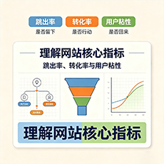 桃山建站-理解网站核心指标：跳出率、转化率与用户粘性